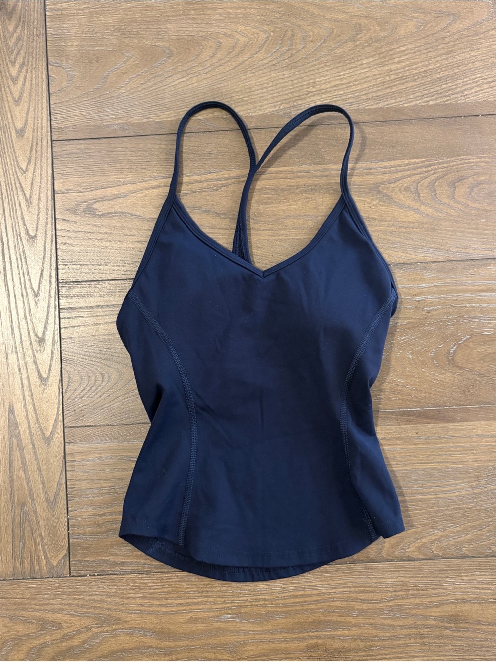 Garage navy blue Y back tank top in XS.